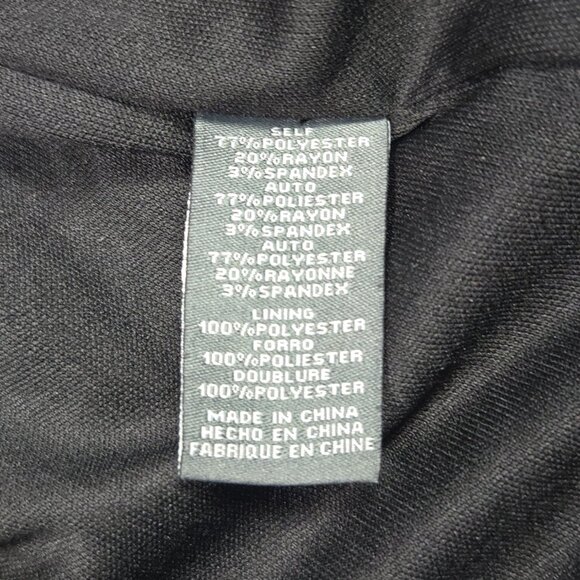 Vince Camuto Blue Black Colorblock Fit & Flare Dress Sz 2 Sleeveless Minimalist - Picture 8 of 15